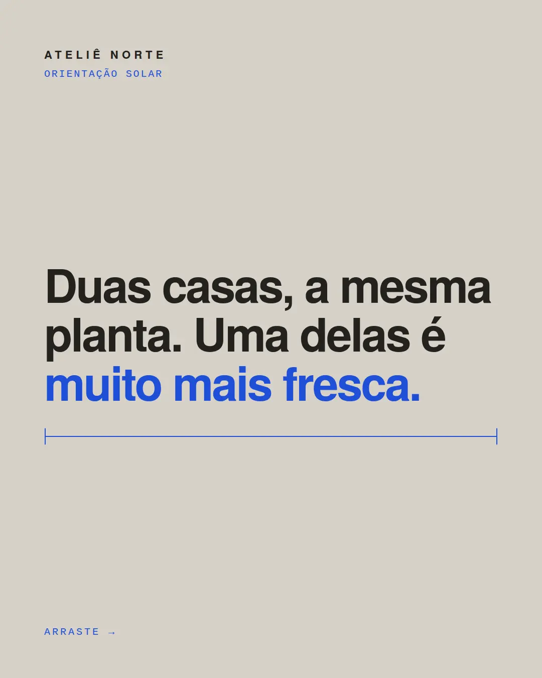 Capa de carrossel produzida para Arquitetura